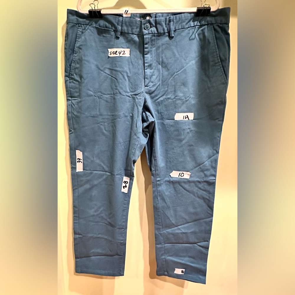 Old navy teal Chino size 42 professionally altered